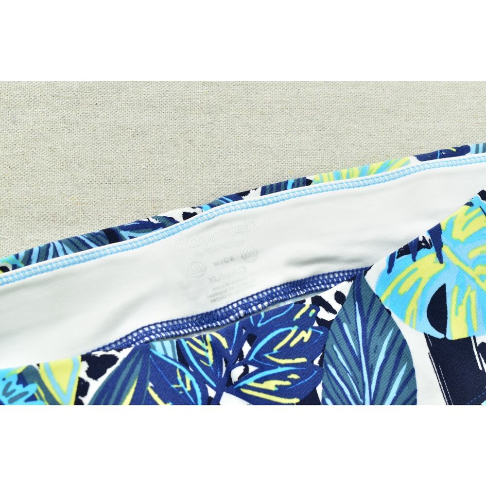 Calvin Klein Performance Women XL Tropical Floral Animal Print Leggings Blue Gr - Picture 4 of 8